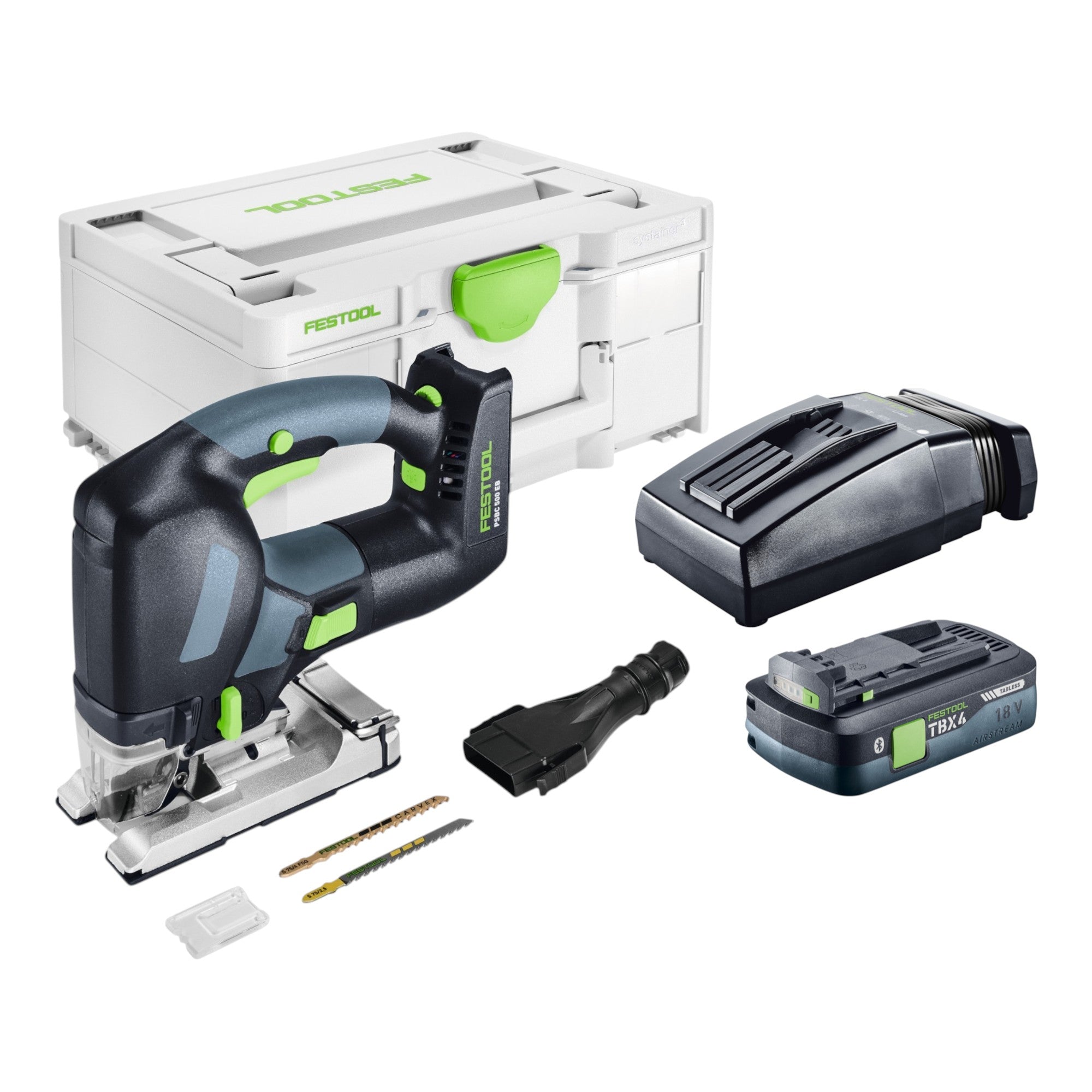 Festool PSBC 500 EB Basic Akku Pendelstichsaege 18 V 120 mm 1x Akku 4 0 Ah Ladegeraet Systainer 0 - toolbrothers