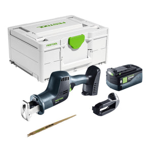 Festool ERSC 18 EB-Basic Akku Säbelsäge 18 V 210 mm + 1x Akku 5,0 Ah + Systainer - ohne Ladegerät