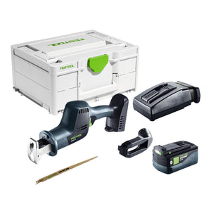 Festool ERSC 18 EB-Basic Akku Säbelsäge 18 V 210 mm + 1x Akku 5,0 Ah + Ladegerät + Systainer