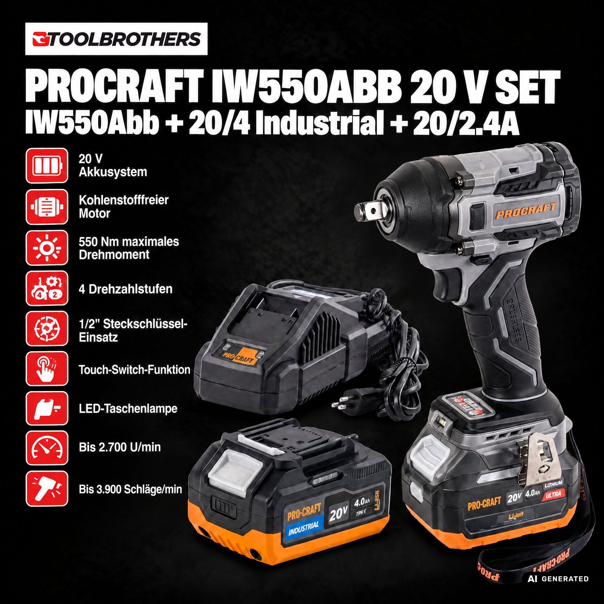Toolbrothers Powertools Kalender 2026 Procraft Industrial IW550Abb Edition Gr XL 1 - toolbrothers