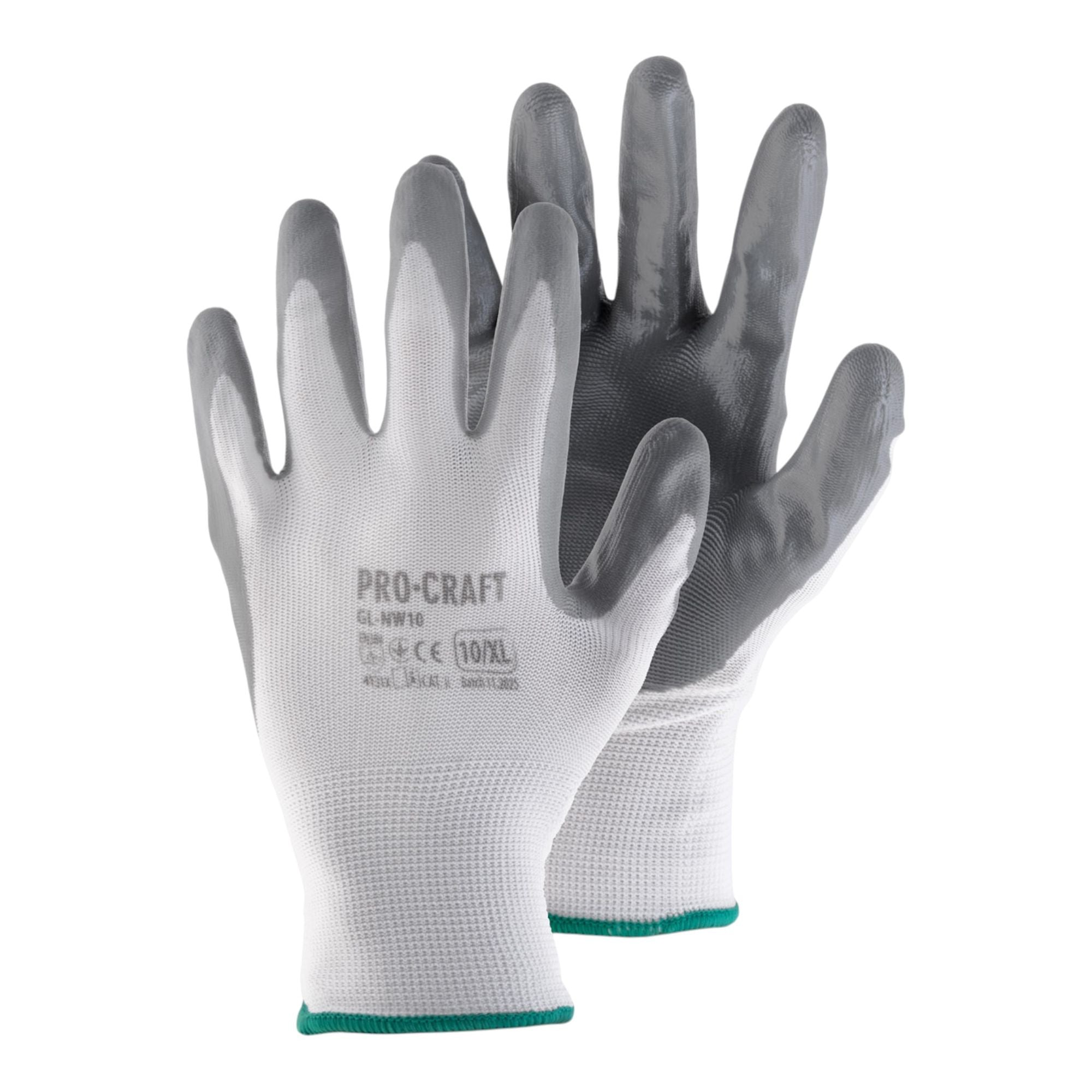 Procraft GL NW9 Arbeitshandschuhe Nitril 10 Paar Groesse L 1 - toolbrothers