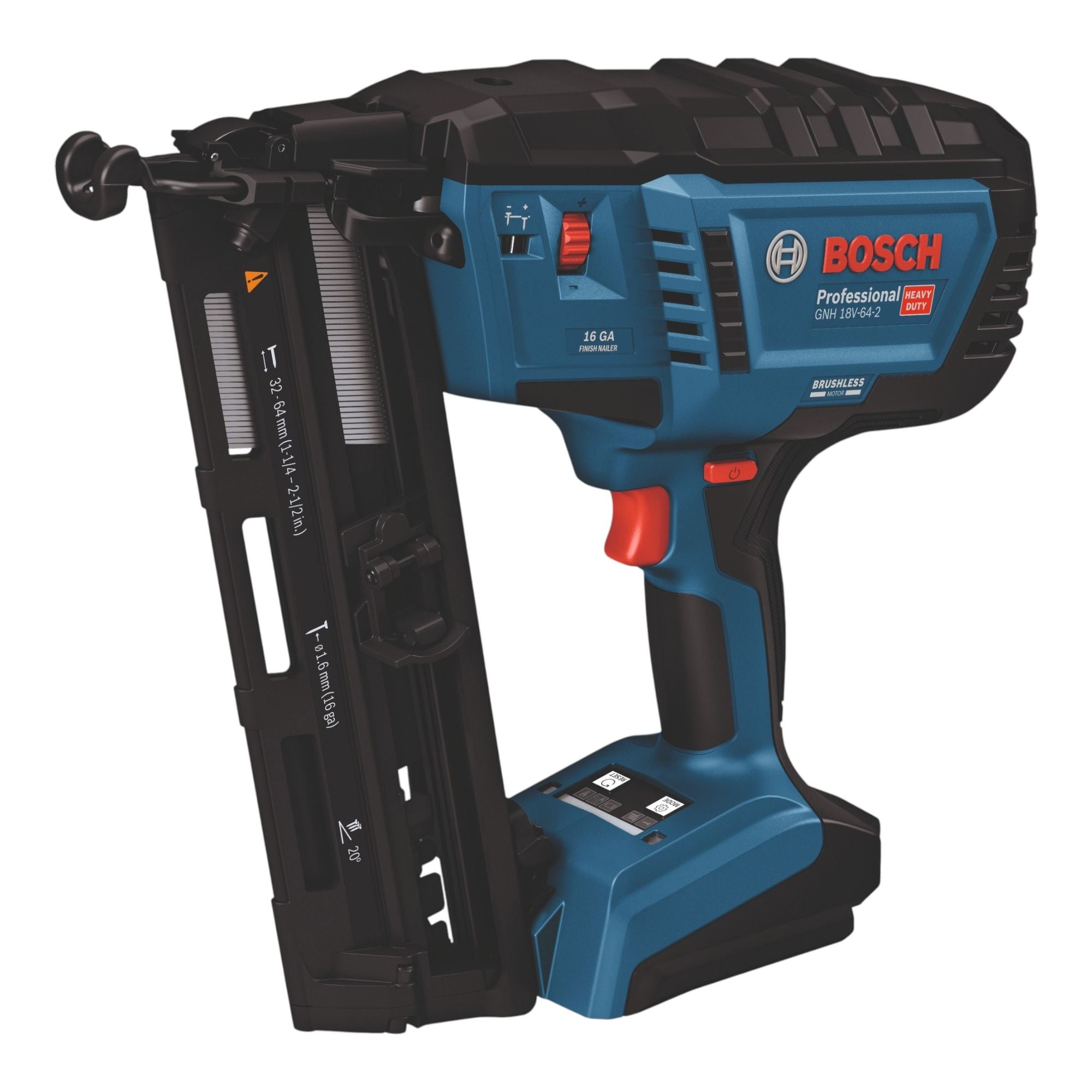 Bosch GNH 18V 64 2 Professional Akku Holznagler 18 V 1 6 x 32 64 mm Brushless 1x Akku 4 0 Ah Ladegeraet 1 - toolbrothers