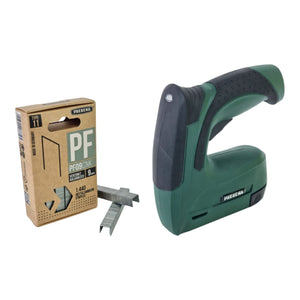 Prebena TACKFIX-PF14 Akku Tacker 4 V Typ PF 6 - 14 mm + 1440x PF09CNK Heftklammern 9 mm