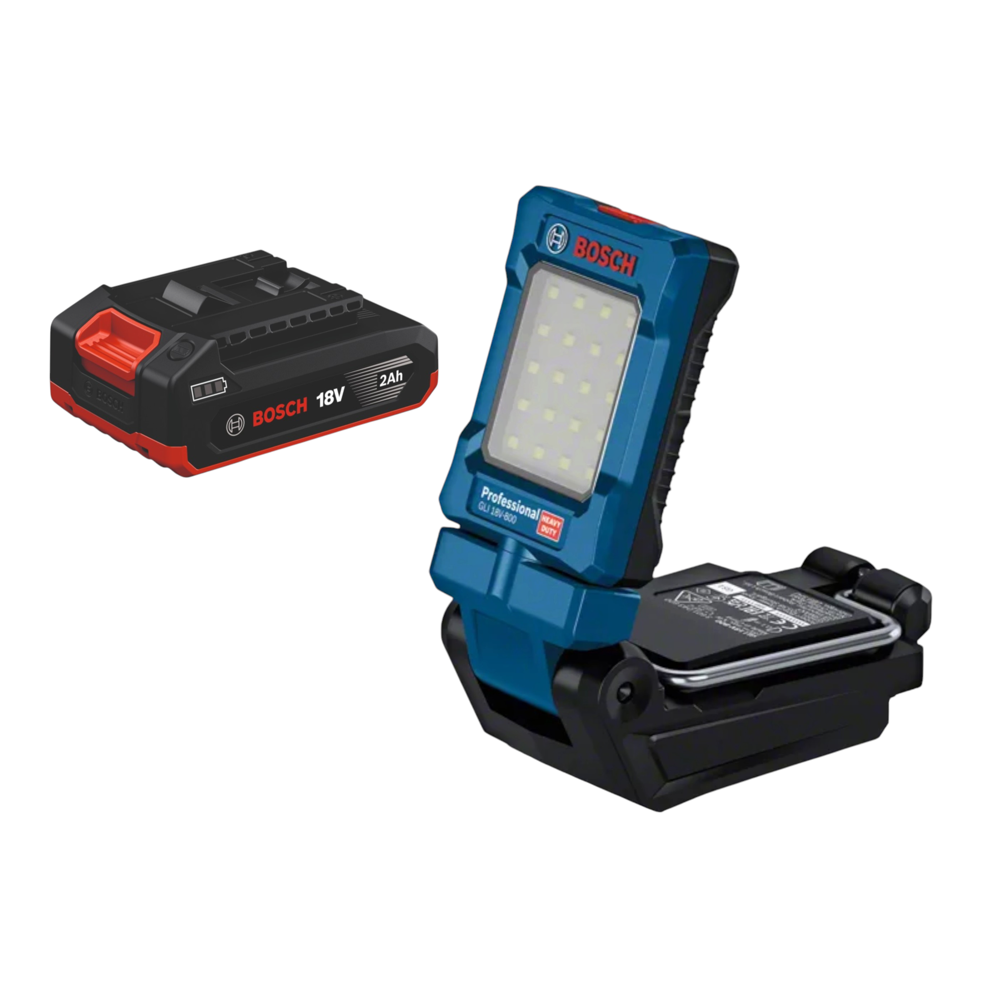 Bosch GLI 18V 800 Professional Akku Leuchte 18 V 800 lm 1x Akku 2 0 Ah ohne Ladegeraet 0 - toolbrothers