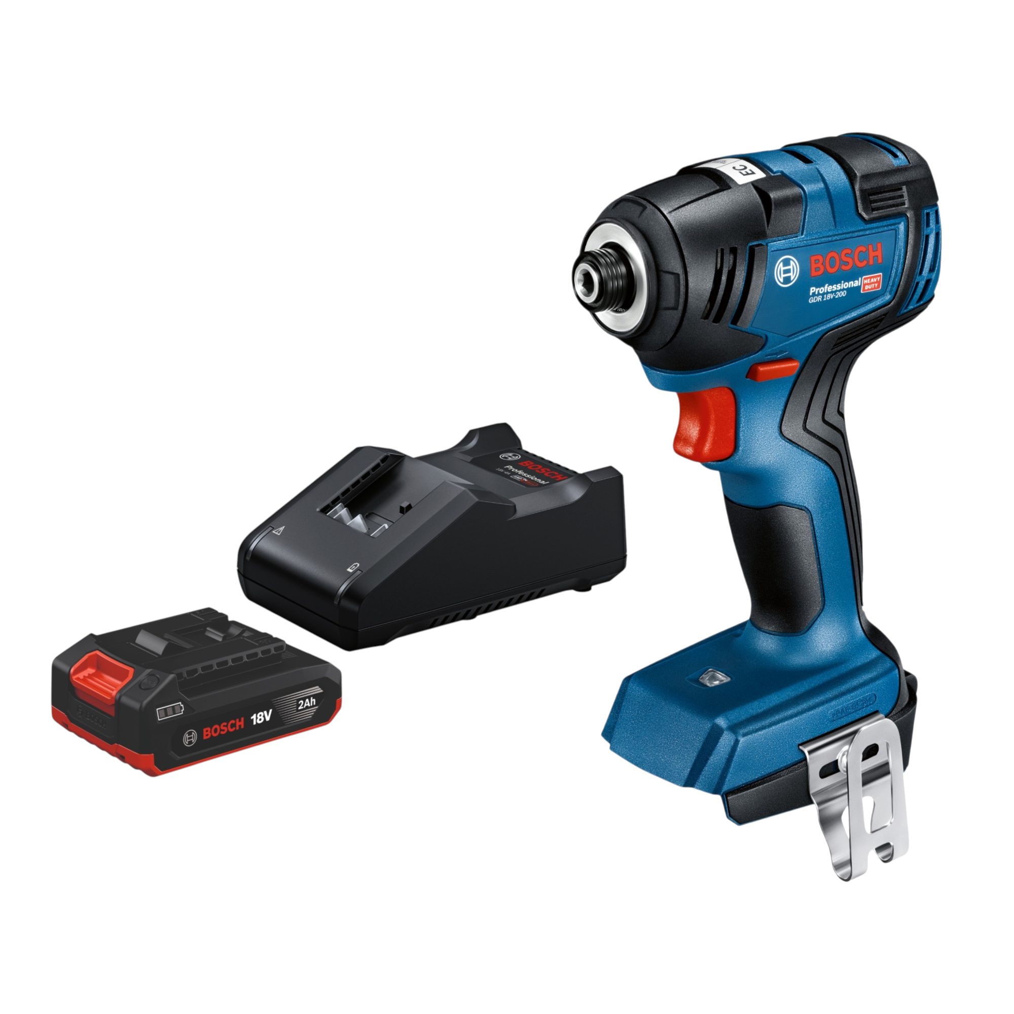 Bosch GDR 18V 200 Professional Akku Drehschlagschrauber 18 V 200 Nm Brushless 1x Akku 2 0 Ah Ladegeraet 0 - toolbrothers
