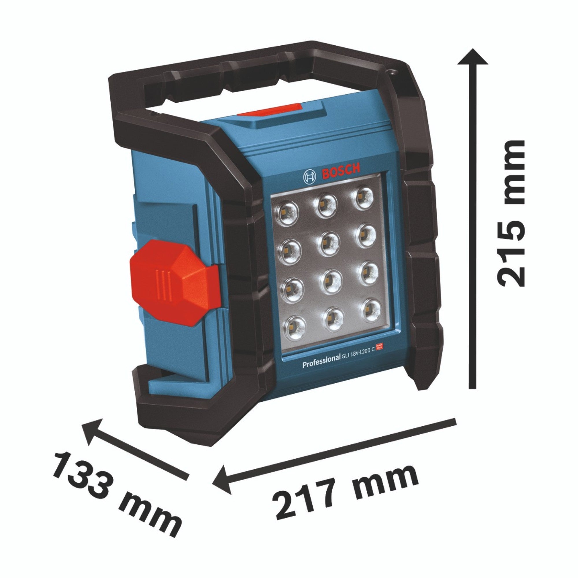 Bosch GLI 18V 1200 C Professional Akku Baustrahler 18 V 1200 lm 2x Akku 2 0 Ah Ladegeraet 2 - toolbrothers