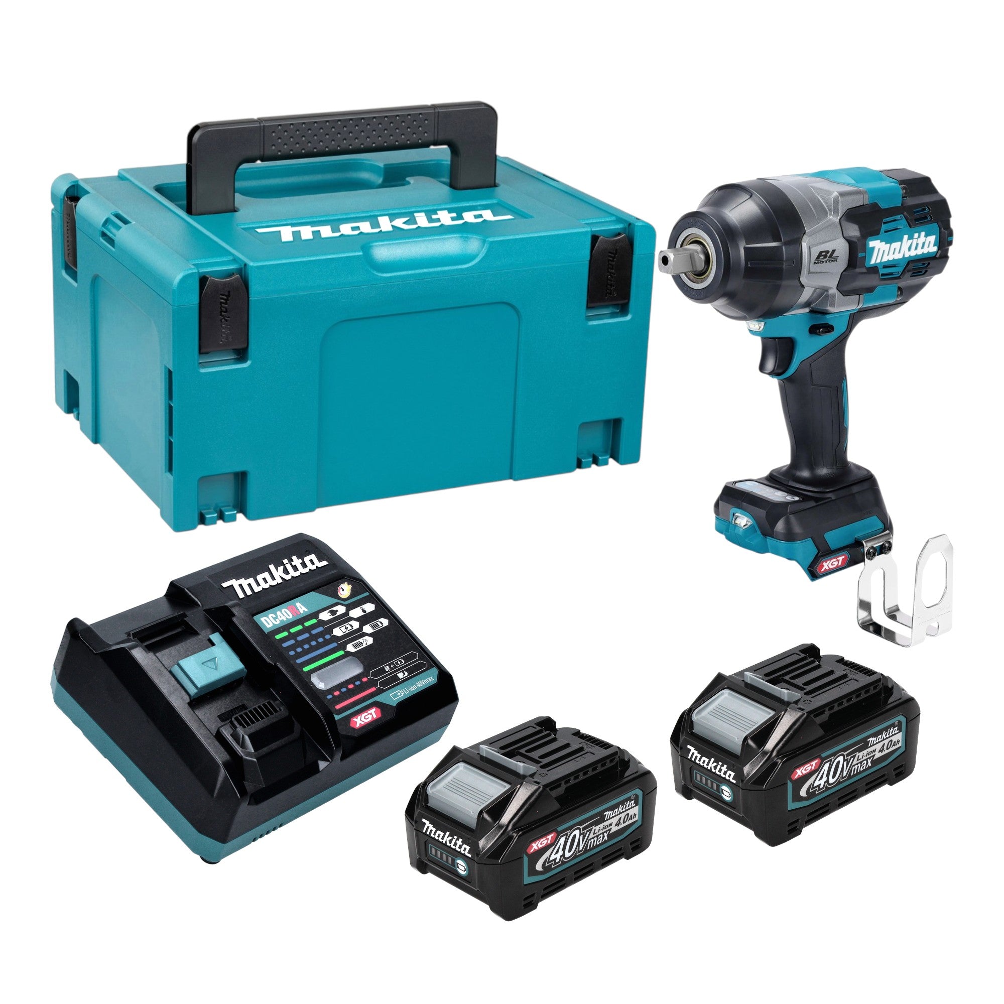 Makita TW 003 GM201 Akku Schlagschrauber 40 V max 1360 Nm 1 2 Brushless 2x Akku 4 0 Ah Ladegeraet Makpac 0 - toolbrothers