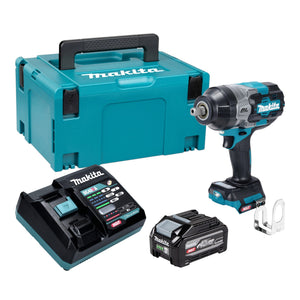 Makita TW 003 GU101 Akku Schlagschrauber 40 V max. 1360 Nm 1/2" Brushless + 1x Akku 4,0 Ah + Ladegerät + Makpac