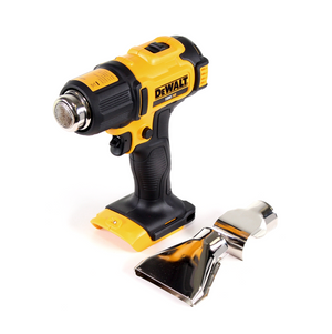 DeWalt DCE 530 N Akku Heißluftpistole 18V 530°C Solo + Flächen- und Reflektordüse - ohne Akku und Ladegerät