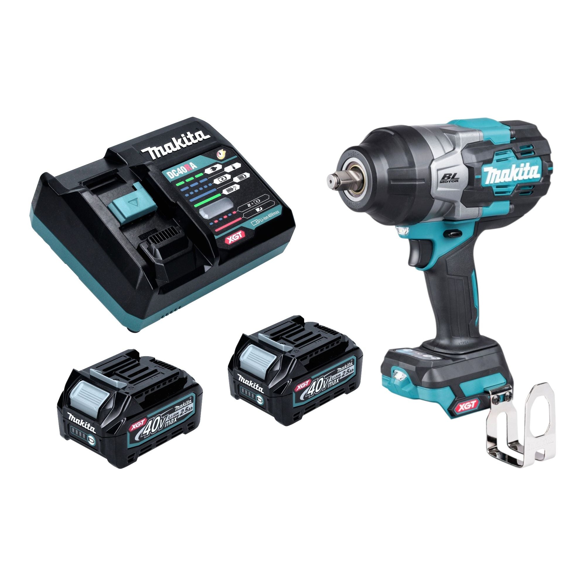 Makita TW 002 GD201 Akku Schlagschrauber 40 V max 2200 Nm 1 2 Brushless 2x Akku 2 5 Ah Ladegeraet 0 - toolbrothers