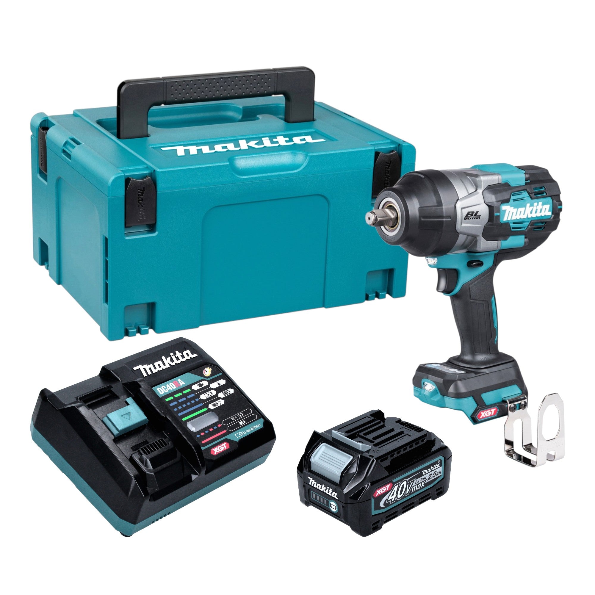 Makita TW 002 GD101 Akku Schlagschrauber 40 V max 2200 Nm 1 2 Brushless 1x Akku 2 5 Ah Ladegeraet Makpac 0 - toolbrothers