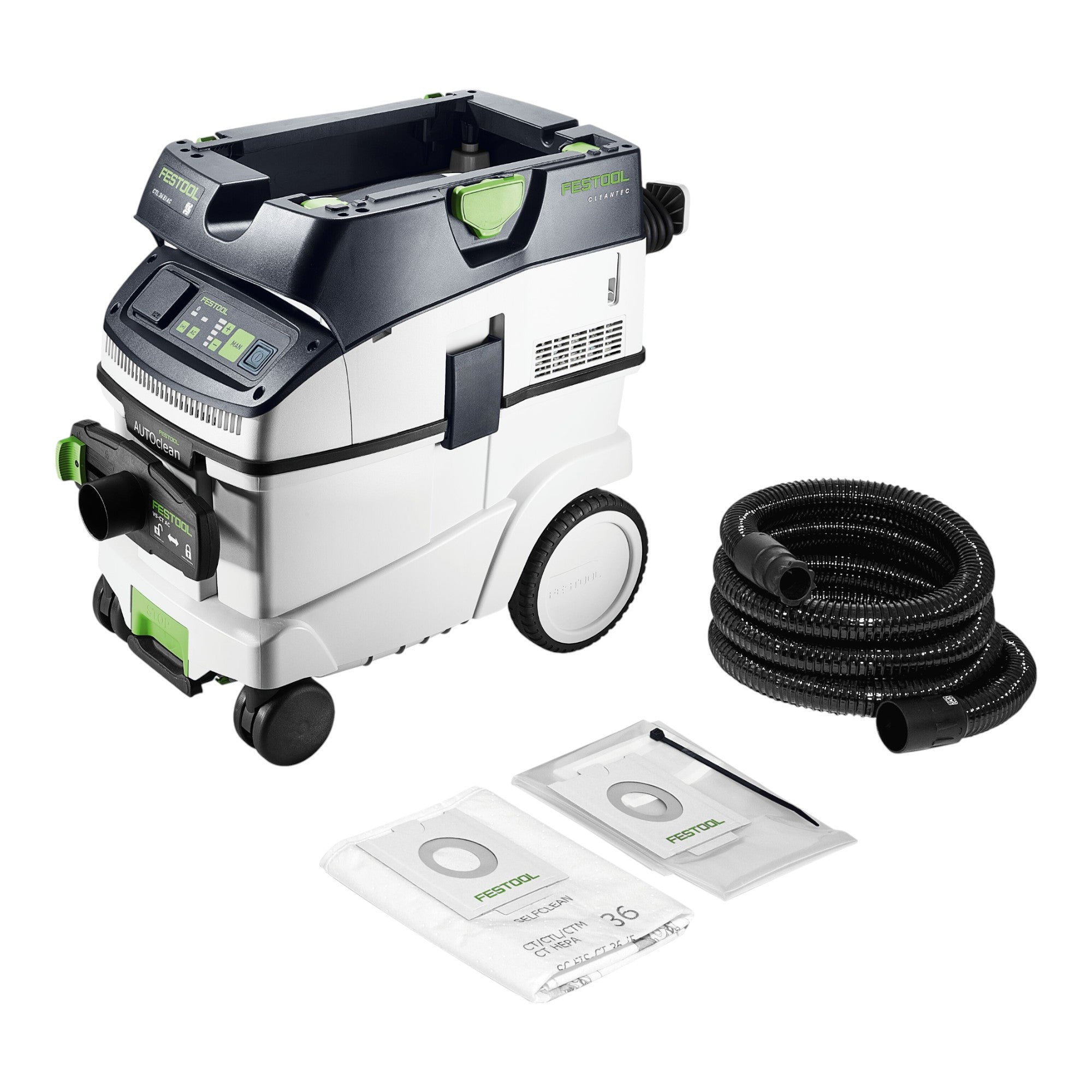 Festool LHS E 225 EQ CB PLANEX easy Langhalsschleifer 400 Watt 225 mm 578402 CTL 36 EI AC LHS CLEANTEC Absaugmobil 577887  2 - toolbrothers