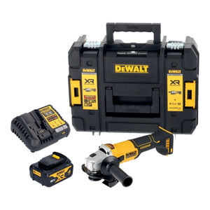 DeWalt DCG 407 M1T Akku Winkelschleifer 18 V 125 mm Brushless + 1x Akku 4,0 Ah + Ladegerät + TSTAK
