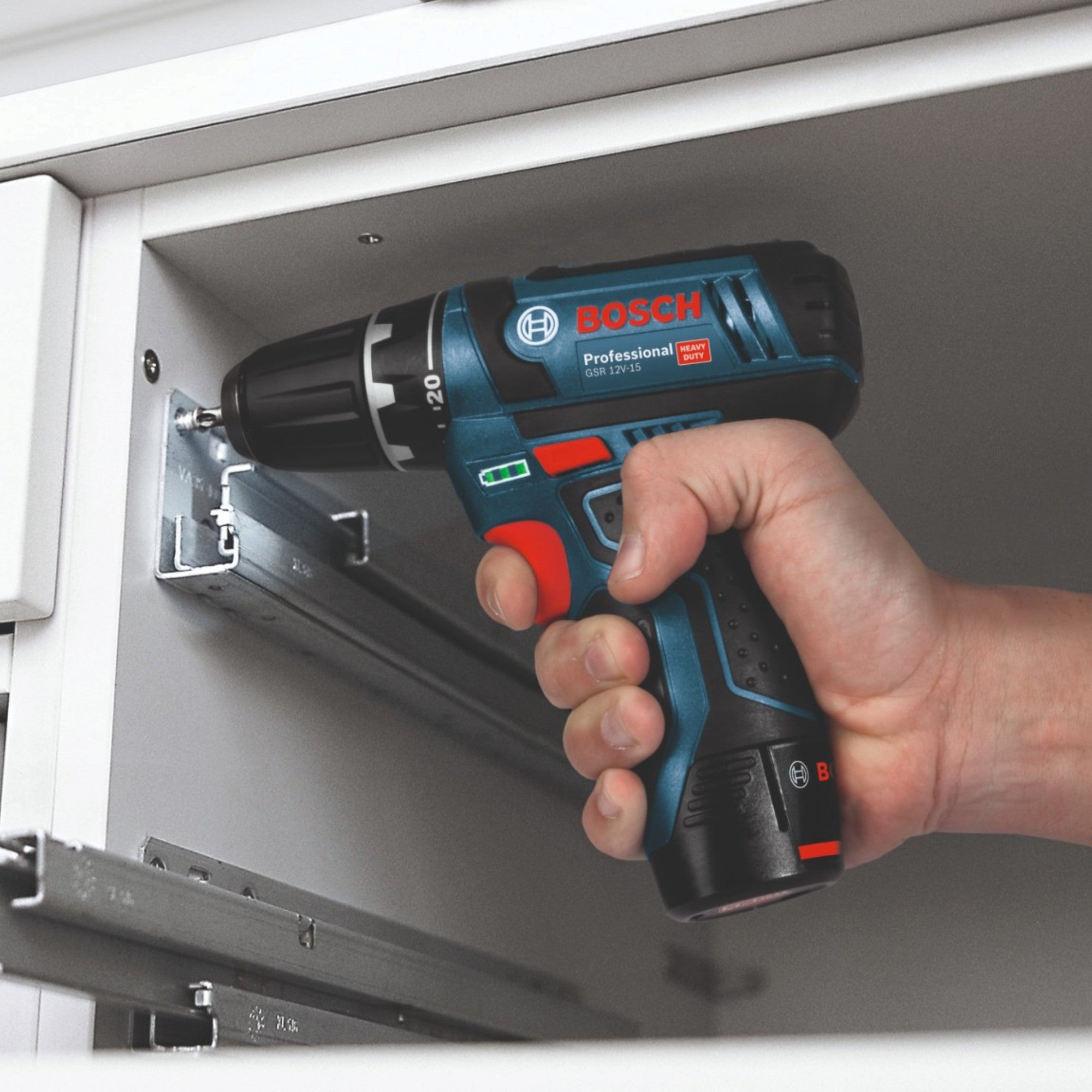 Bosch GSR 12V 15 Professional Akku Bohrschrauber 12 V 30 Nm 1x Akku 3 0 Ah ohne Ladegeraet 4 - toolbrothers