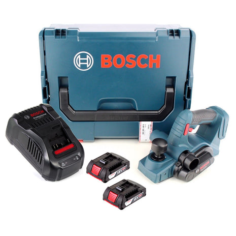 Bosch GHO 18 V-LI Akku Hobel 18V + 2x Akku 2,0Ah + Ladegerät + L-Boxx - Toolbrothers