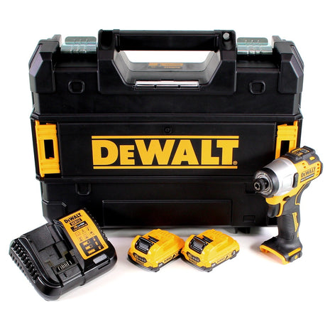 DeWalt DCF 801 D2 Akku Schlagschrauber 12V 163Nm 1/4" Brushless + 2x Akku 2,0Ah + Ladegerät + TSTAK - Toolbrothers