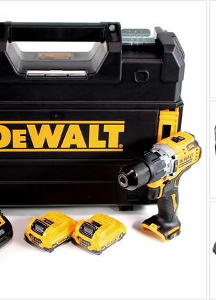 DeWalt DCD 706 D2 Akku Schlagbohrschrauber 12V 57,5Nm Brushless + 2x Akku 2,0Ah + Ladegerät + TSTAK - Toolbrothers