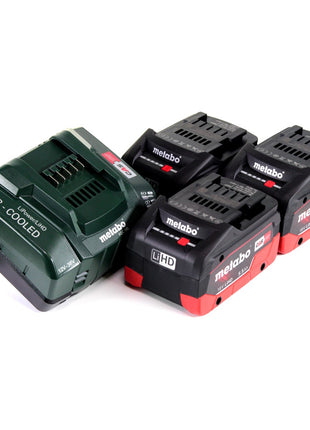 Metabo Akku Basis Set 18V mit 3x Akku LiHD 5,5Ah + Ladegerät ASC 145 + Einlage ( 685074000 ) - Toolbrothers