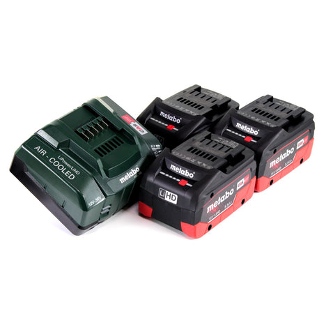 Metabo Akku Basis Set 18V mit 3x Akku LiHD 5,5Ah + Ladegerät ASC 145 + Einlage ( 685074000 ) - Toolbrothers