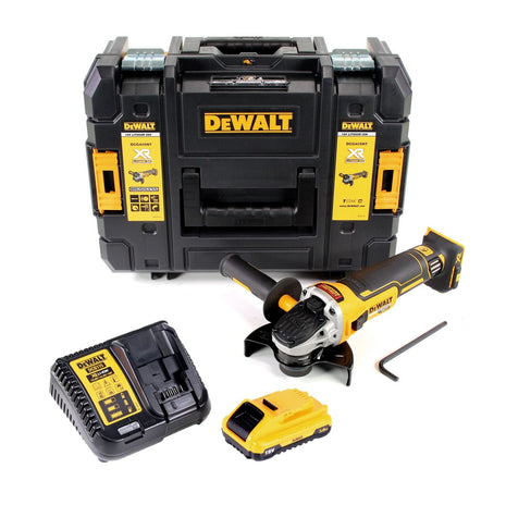 DeWalt DCG 405 L1 Akku Winkelschleifer 18V 125mm Brushless + 1x Akku 3,0Ah + Ladegerät + TSTAK - Toolbrothers