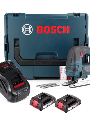 Bosch GST 18 V-LI B Akku Stichsäge 18V + 2x Akku 2,0Ah + Ladegerät + L-Boxx - Toolbrothers