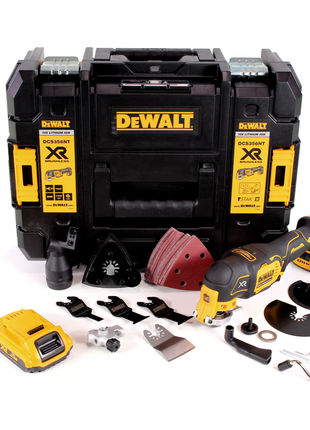 DeWalt DCS 356 NT Akku Multitool 18V Brushless + 35tlg. Zubehör + 1x Akku 2,0 Ah + TSTAK  - ohne Ladegerät - Toolbrothers