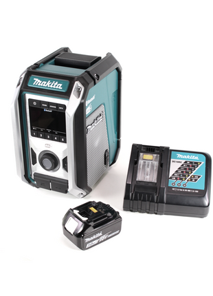 Makita DMR 115 RF1 Akku Baustellenradio 12V - 18V  Bluetooth DAB+ IP65 + 1x Akku 3,0 Ah + Ladegerät - Toolbrothers