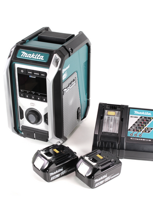 Makita DMR 115 RF Akku Baustellenradio 12V - 18V  Bluetooth DAB+ IP65 + 2x Akku 3,0 Ah + Ladegerät - Toolbrothers