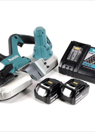 Makita DPB 182 RF Akku-Bandsäge 18V LXT + 2x Akku 3Ah + Akku Ladegerät DC 18 RC - Toolbrothers