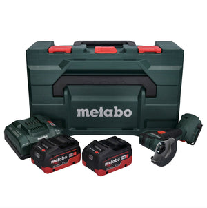 Metabo CC 18 LTX Akku Winkelschleifer 18 V 76 mm Brushless + 2x Akku 5,5 Ah + Ladegerät + metaBOX