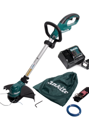 Makita UR 100 DSA1 Akku Rasentrimmer 10,8V + 1x Akku 2,0Ah + Lader + 1x Fadenkopf und Zubehör - Toolbrothers