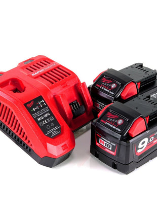 Milwaukee M18NRG-902 Akku Starter Set 18V mit 2x M18 B9 Akku 9,0Ah + M12-18FC Ladegerät ( 4933451422 ) - Toolbrothers