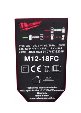 Milwaukee M18NRG-502 Akku Starter Set 18V mit M18 B5 Akku 5,0Ah + M12-18FC Ladegerät ( 4933459217 ) - Toolbrothers