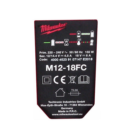 Milwaukee M18NRG-502 Akku Starter Set 18V mit M18 B5 Akku 5,0Ah + M12-18FC Ladegerät ( 4933459217 ) - Toolbrothers