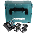 Makita Akku Power Source Kit mit 4x Akku 3,0 Ah + Ladegerät + Systemeinlage + Makpac 2 - Toolbrothers