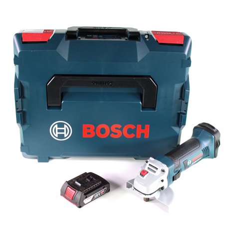 Bosch GWS 18-125 V-LI Akku Winkelschleifer 18 V 125mm + 1x Akku 2,0Ah + L-Boxx - ohne Ladegerät - Toolbrothers