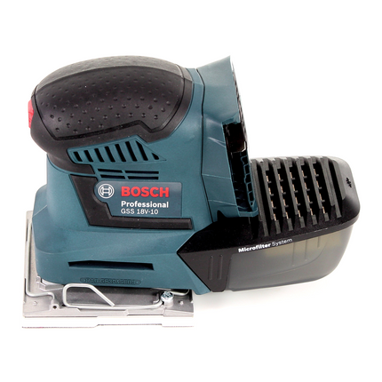 Bosch GSS 18V-10 Akku Schwingschleifer 18V + 2x Akku 2,0Ah + Ladegerät + L-Boxx - Toolbrothers