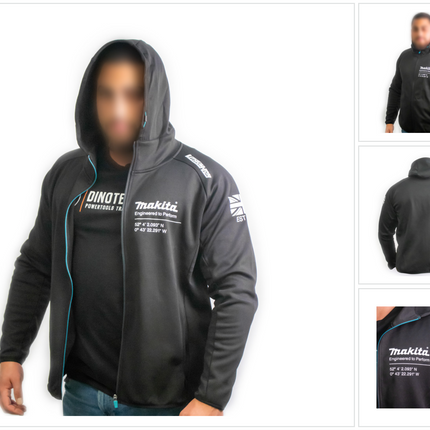 Makita Kapuze Hoodie Jacke L Polyester Arbeit und Freizeit 98P1818 L  0 - toolbrothers