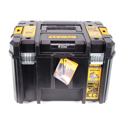 DeWalt DCS 572 D1 Akku Handkreissäge 18V 184 x 16 mm Solo + 1x Akku 2,0Ah + Ladegerät + T-STAK - Toolbrothers