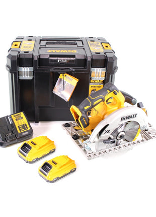 DeWalt DCS 572 L2 Akku Handkreissäge 18V 184 x 16 mm + 2x Akku 3,0Ah + Ladegerät + T-STAK - Toolbrothers