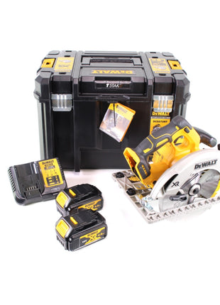 DeWalt DCS 572 M2 Akku Handkreissäge 18V 184 x 16 mm + 2x Akku 4,0Ah + Ladegerät + T-STAK - Toolbrothers