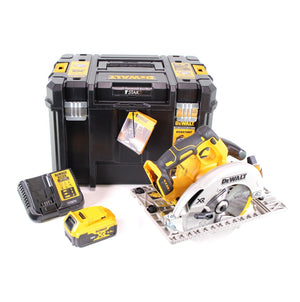 DeWalt DCS 572 P1 Akku Handkreissäge 18V 184 x 16 mm + 1x Akku 5,0 Ah + Ladegerät + T-STAK