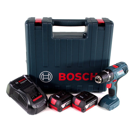 Bosch Professional GSR 18V-21 Akku Bohrschrauber 18V 55Nm + 2x Akku 3,0Ah + Ladegerät + Koffer - Toolbrothers