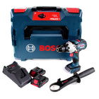 Taladro percutor a batería Bosch GSB 18V-110 C Professional 18V 110Nm + 2x batería ProCore 4,0 Ah + cargador + L-Boxx (06019G030B)