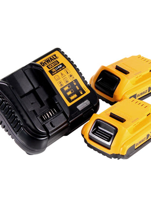 DeWalt DCF 887 D2T Akku Schlagschrauber 18 V 205 Nm 1/4" Brushless + 2x Akku 2,0 Ah + Ladegerät + 19 tlg. Bit Bohrer Set + TSTAK