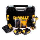 DeWalt DCF 887 M2T Akku Schlagschrauber 18 V 205 Nm Brushless + 2x Akku 4,0 Ah + Ladegerät + 19 tlg. Bit Bohrer Set + TSTAK