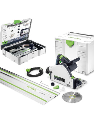 Scie plongeante Festool TS 55 REBQ-PLUS-FS 1200W 160 mm + accessoires + systainer (561580)