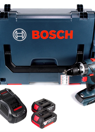 Bosch GSR 18V-60 C Akku Bohrschrauber 18V 60Nm Brushless + L-Boxx ( 06019G1103 ) + 2x Akku 3,0Ah + Ladegerät