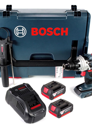 Bosch GSB 18V-85 C akumulatorowa wiertarko-wkrętarka udarowa 18V 85Nm 1/2" bezszczotkowa + 2x akumulator 3.0Ah + ładowarka + L-Boxx