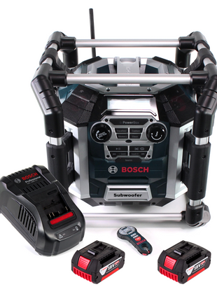 Bosch GML 50 Akku Radiolader Baustellenradio 18V 50W IP54 + 2x Akku 5,0Ah + Ladegerät